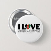 I LOVE AFGHANISTAN - For real Afghans! 缶バッジ (正面&裏面)