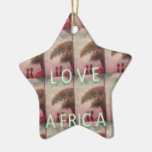I Love Africa – 文化的景観パターン セラミックオーナメント (左)