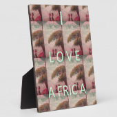 I Love Africa – 文化的景観パターン フォトプラーク (側面)