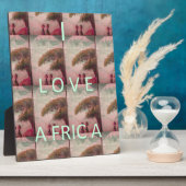 I Love Africa – 文化的景観パターン フォトプラーク (側面)