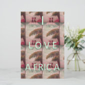 I Love Africa – 文化的景観パターン 便箋 (スタンド正面)