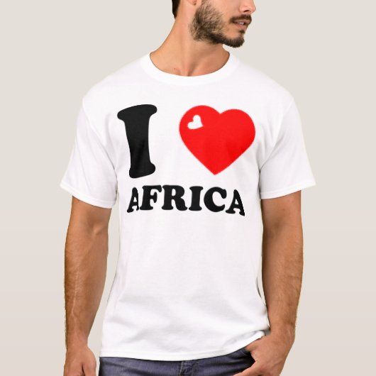 I LOVE AFRICA 3D Tシャツ (正面)