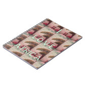 I Love Africa Hakuna Matata Kilimanjaro Mountain A ノートブック (左側)