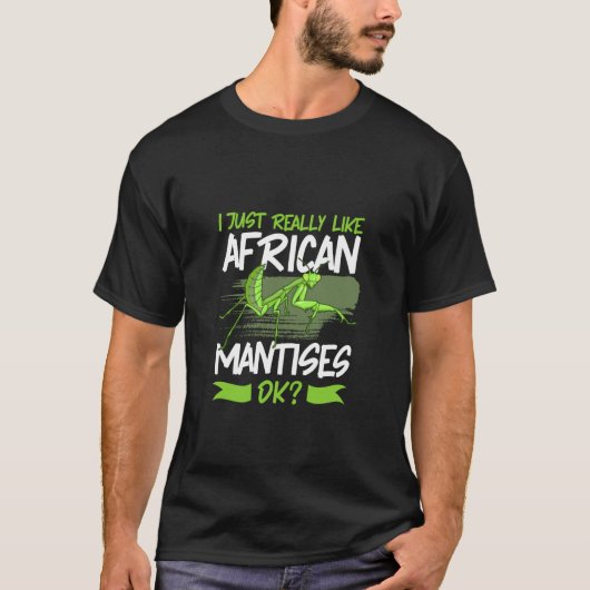 I Love African Mantis Tシャツ (正面)
