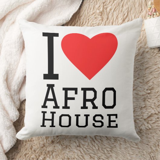 I love Afro house クッション (ブランケット)