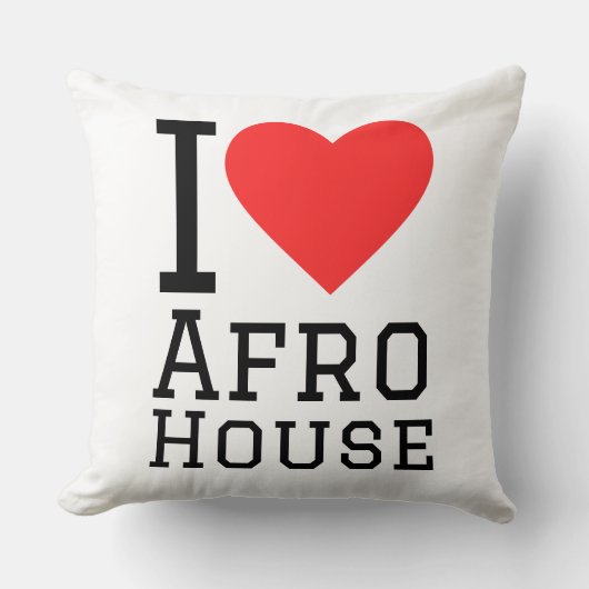 I love Afro house クッション (正面)