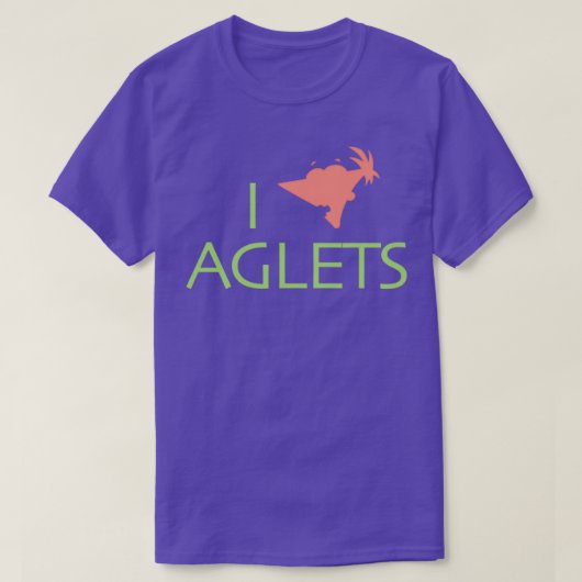 I Love Aglets Tシャツ (デザイン正面)