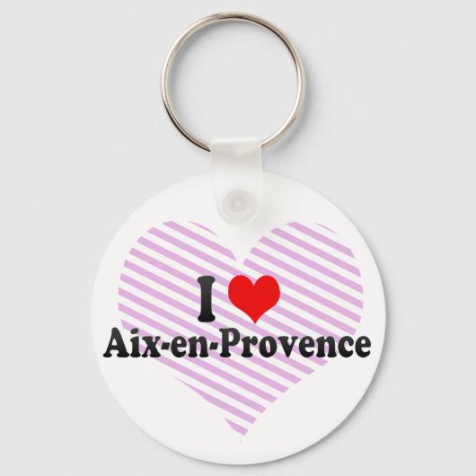 I Love Aix-en-Provence, France キーホルダー (正面)
