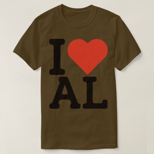 I Love Alabama T-shirt 2 Tシャツ (デザイン正面)