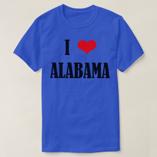 I Love Alabama T-shirt 4 Tシャツ (デザイン正面)