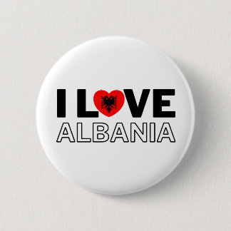 I LOVE ALBANIA - For real Albanians! 缶バッジ