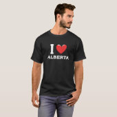 I Love Alberta Canada Premium Tシャツ (正面フル)