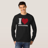 I Love Alexander - I Alexander Tシャツ (正面フル)