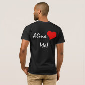 I Love Alina - Alina Loves Me Tシャツ (裏面フル)