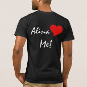 I Love Alina - Alina Loves Me Tシャツ (裏面)