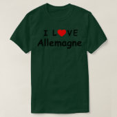 i love Allemagne now 1 Tシャツ (デザイン正面)