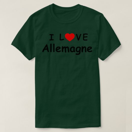 i love Allemagne now 1 Tシャツ (デザイン正面)