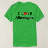 i love Allemagne now Tシャツ (デザイン正面)