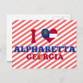 I Love Alpharetta，ジョージア ポストカード (正面/裏面)