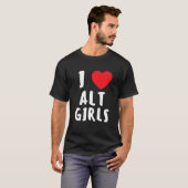 I Love Alt Girls Iハートオルタナティブガール Tシャツ (正面フル)