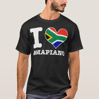I Love Amapiano South African Flag DJ Design don't Tシャツ
