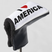 I Love America ゴルフヘッドカバー (3/4 正面)