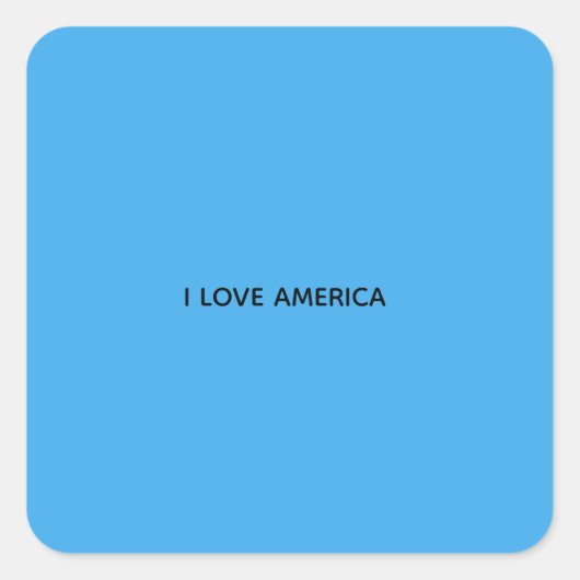 I LOVE AMERICA スクエアシール (正面)