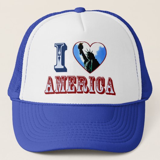 I Love America Libertyハートロゴ キャップ (正面)