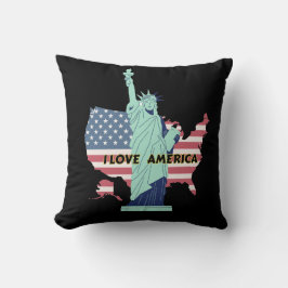 I Love America - Liberty & プライドTシャツ クッション