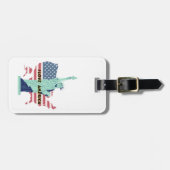 I Love America - Liberty & プライドTシャツ ラゲッジタグ (正面横)