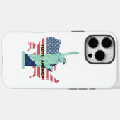 I Love America - Liberty & プライドTシャツ Case-Mate iPhoneケース (裏面 (横))