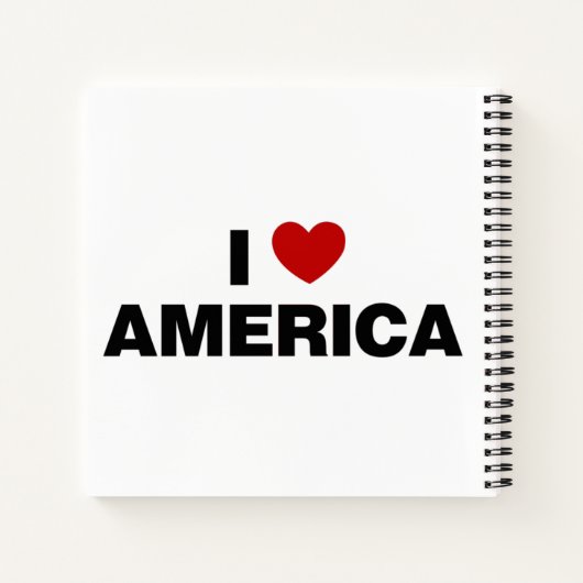 I Love America Notebook ノートブック (裏面)