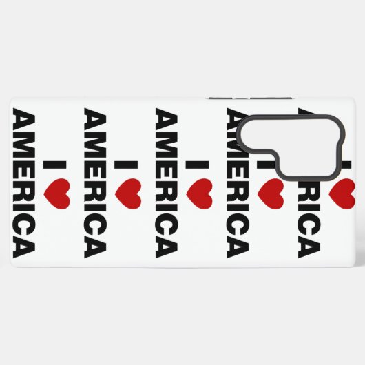 I Love America  Samsung Galaxyケース (裏面横)