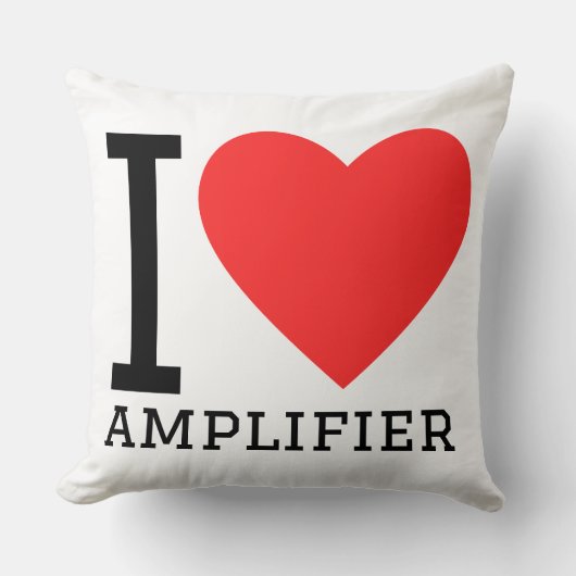 I love amplifier  クッション (正面)