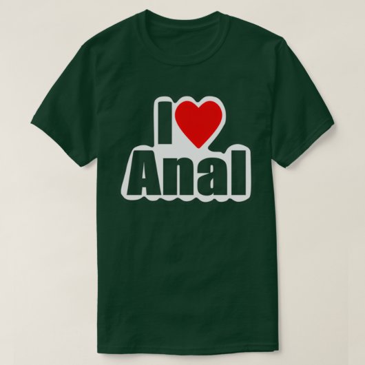 I Love Analデザイン4You Tシャツ (デザイン正面)
