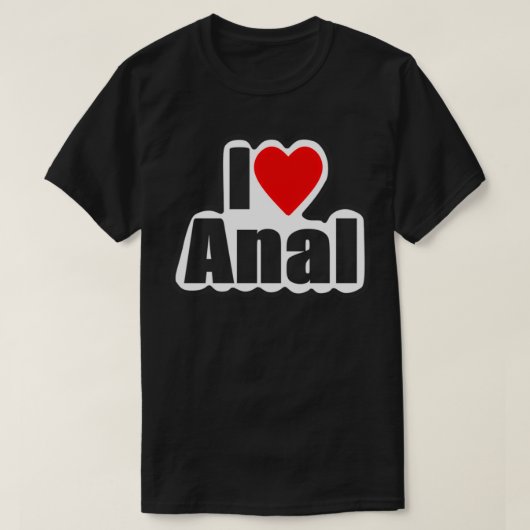 I Love Analデザイン4You Tシャツ (デザイン正面)