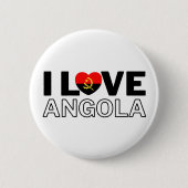 I LOVE ANGOLA - For real Angolans! 缶バッジ (正面)