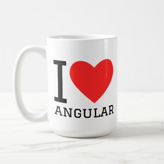 I love angular コーヒーマグカップ (左)
