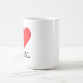 I love animal square sticker コーヒーマグカップ (中央)