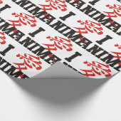 I Love Anime Negro ラッピングペーパー (角)