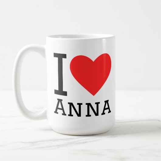 I love anna コーヒーマグカップ (左)