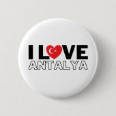 I Love Antalya - For the true Antalyans! 缶バッジ (正面)