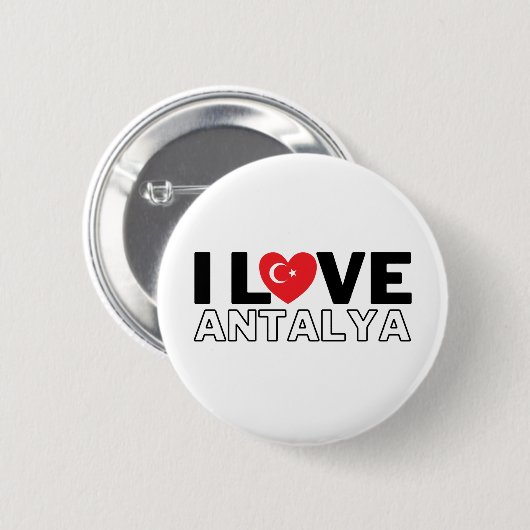 I Love Antalya - For the true Antalyans! 缶バッジ (正面&裏面)