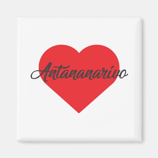 I Love Antananarivo – マダガスカル マグネット (正面)