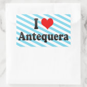 I Love Antecquera，スペイン 長方形シール (バッグ)