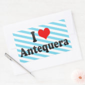 I Love Antecquera，スペイン 長方形シール (封筒)