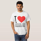 I love Antigua and Barbuda  Tシャツ (正面フル)