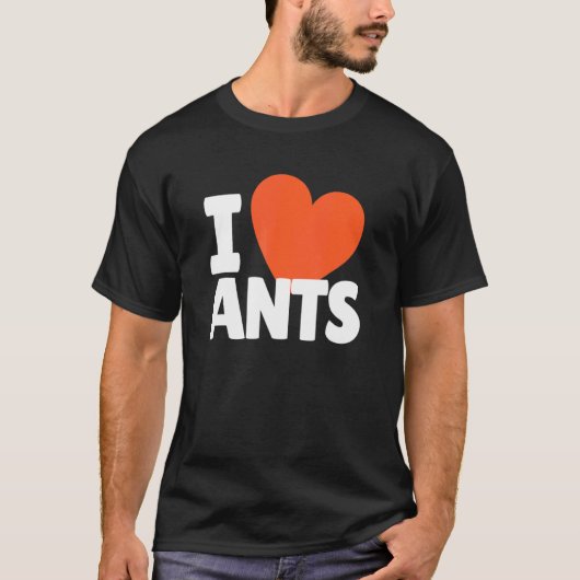 I Love Antsハートアリ Tシャツ (正面)