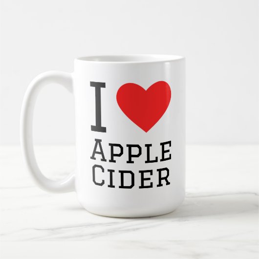 I love apple cider コーヒーマグカップ (左)