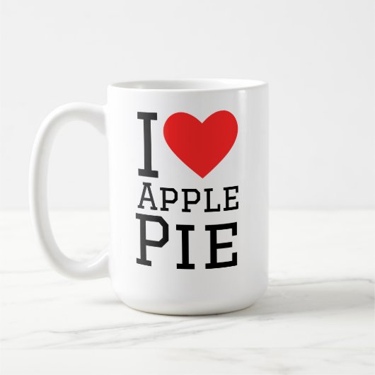 I love apple pie  コーヒーマグカップ (左)